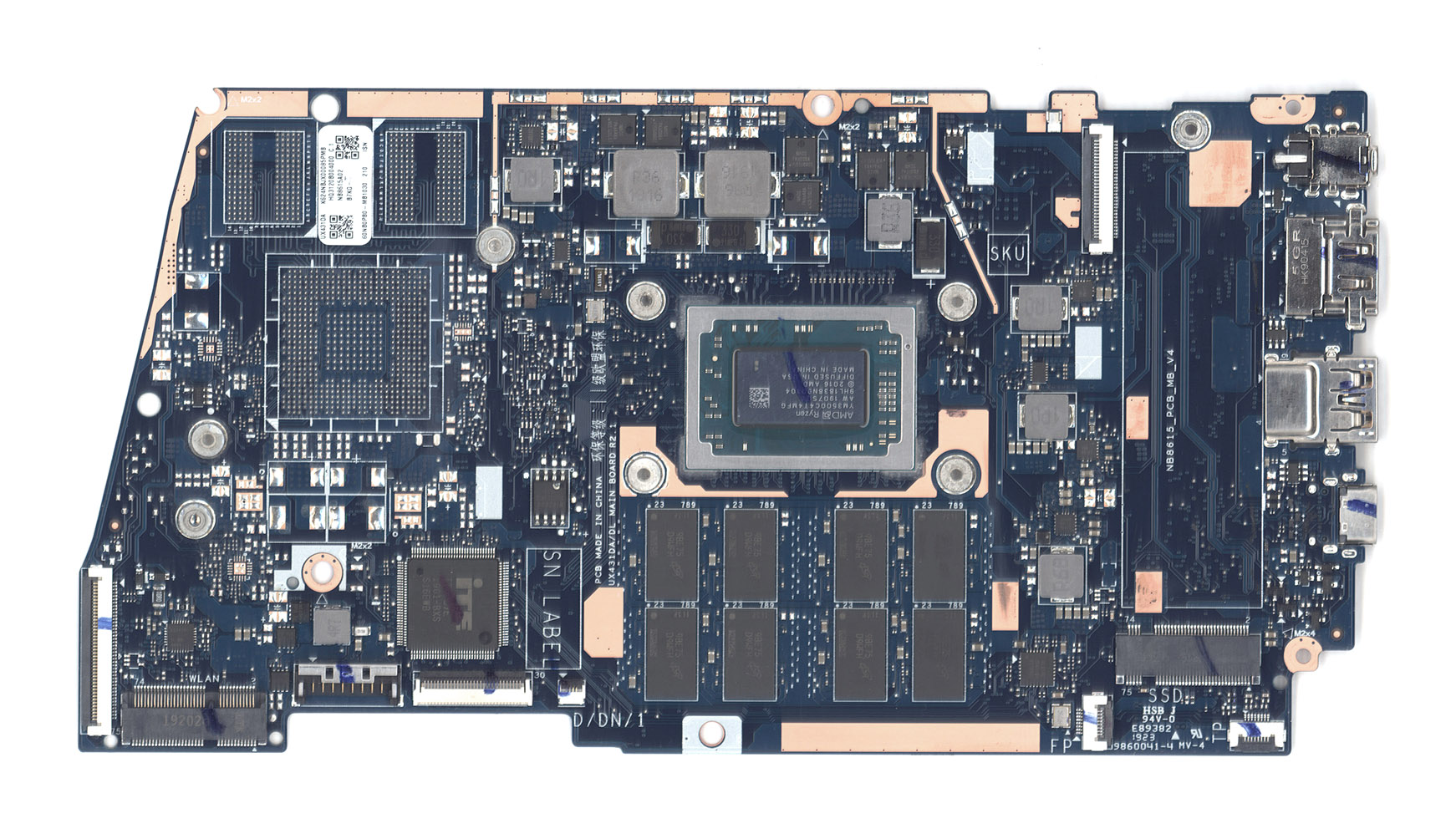Материнская плата для Asus UX431DA 8G/R5-3500U 90NB0PB0-R00010