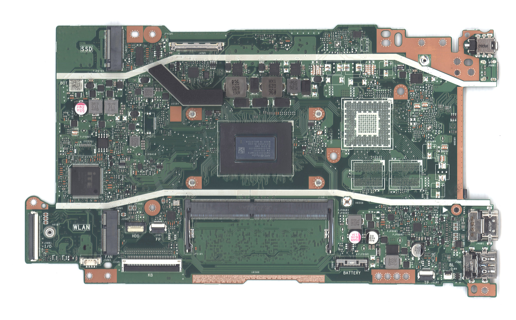 Материнская плата для Asus X409DA 4G/R5-3500U 90NB0P30-R00021
