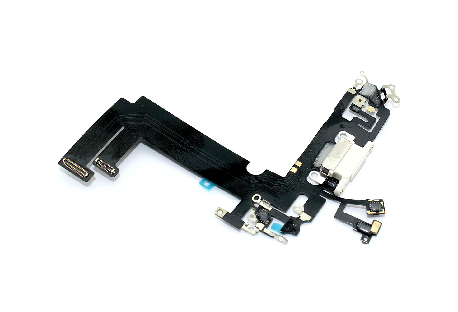 Шлейф с разъемом зарядки и микрофоном для Apple iPhone 12 Mini, белый
