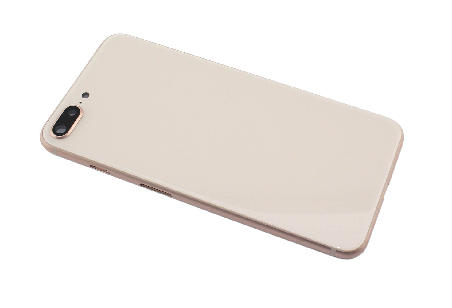 Задняя крышка (корпус) в сборе с рамкой для Apple iPhone 8 Plus розовая (Rose Gold)