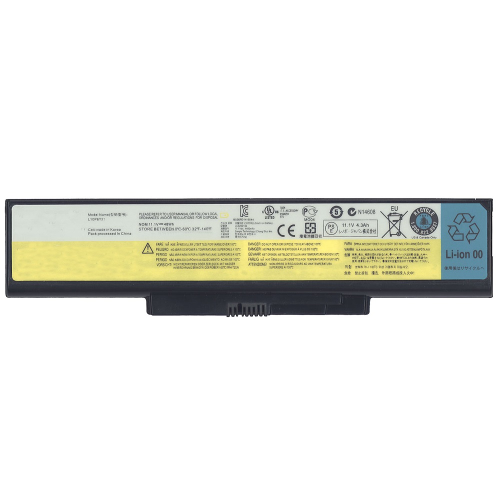 Аккумуляторная батарея для ноутбука Lenovo E46 (L10P6Y21) 11.1V 48Wh черная