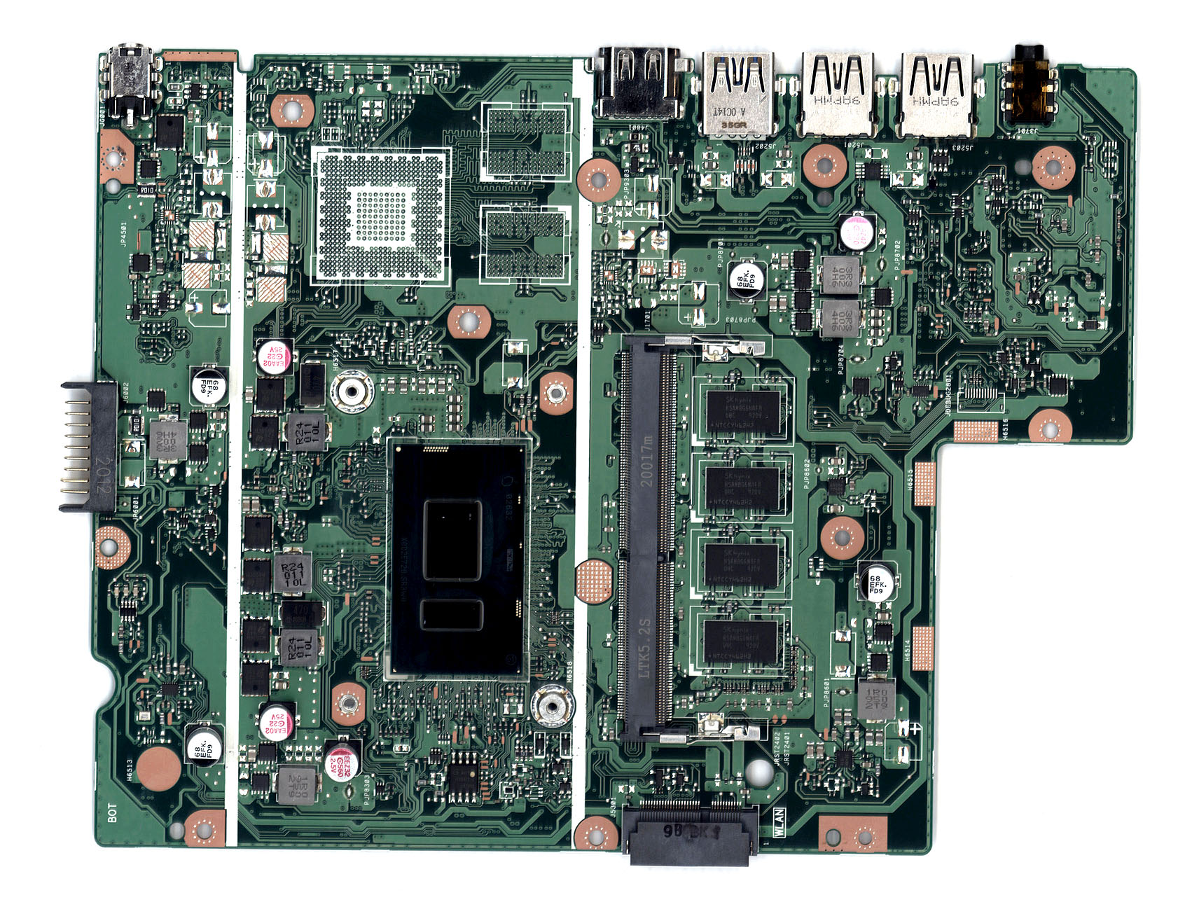 Материнская плата для Asus X540UA 4G/I3-8130U 90NB0HF0-R000A1