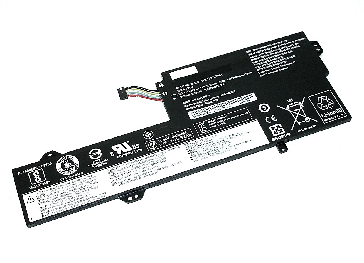 Аккумуляторная батарея для ноутбука Lenovo IdeaPad 320S-13 (L17M3P61) 11.58V 3108mAh
