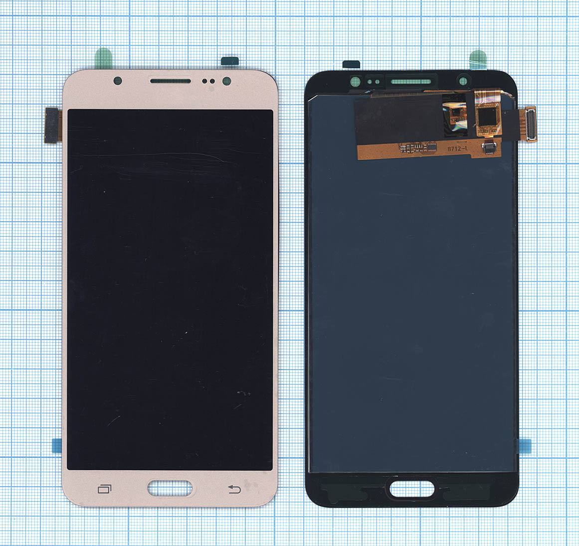 Дисплей (модуль) для Samsung Galaxy J7 (2016) SM-J710F в сборе с тачскрином (TFT) золотистый
