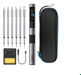 Паяльный набор Fnirsi HS02A Plus + 6 наконечников Паяльный набор Fnirsi HS02A Plus + 6 наконечников