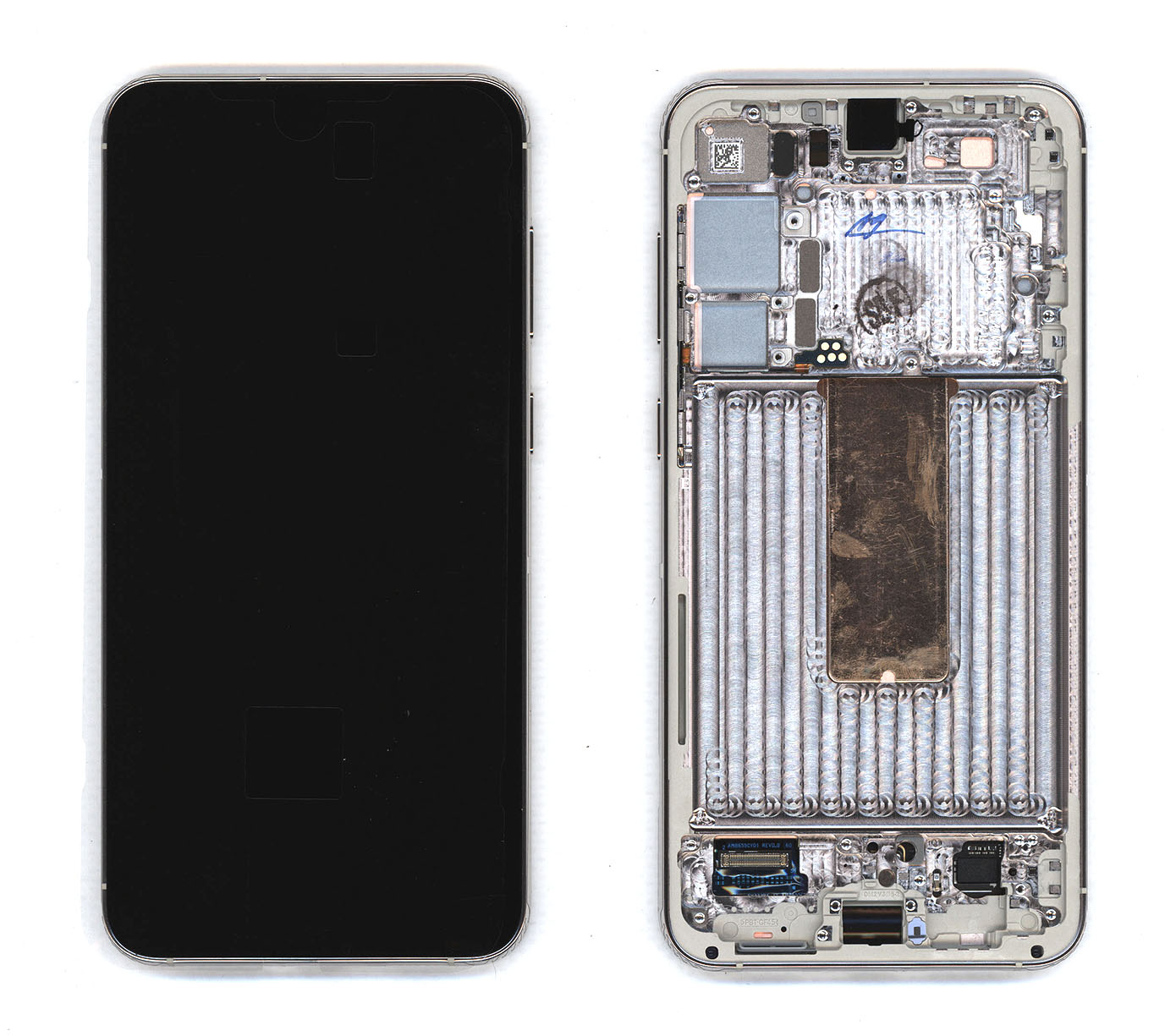 Дисплей для Samsung Galaxy S23 Plus 5G S916B в сборе с тачскрином ServicePack бежевый GH82-30476B