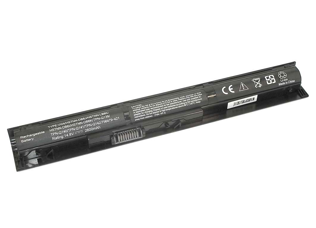 Аккумуляторная батарея для ноутбука HP Envy 15 (HSTNN-LB6I) 2600mAh OEM черная