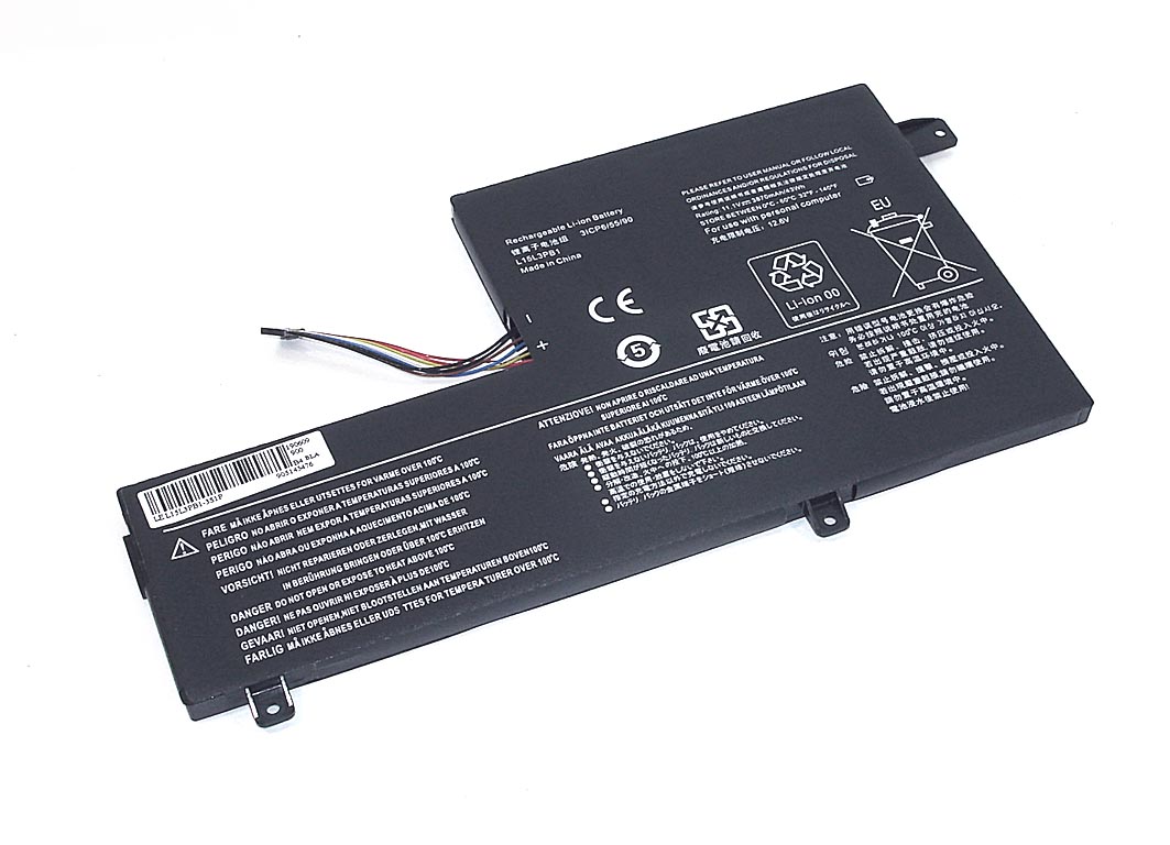 Аккумуляторная батарея для ноутбука Lenovo Chromebook (L15L3PB1-3S1P) 11.1V 43Wh OEM черная