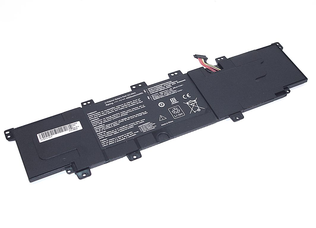 Аккумуляторная батарея для ноутбука Asus X402 11.1V 4000mAh OEM черная