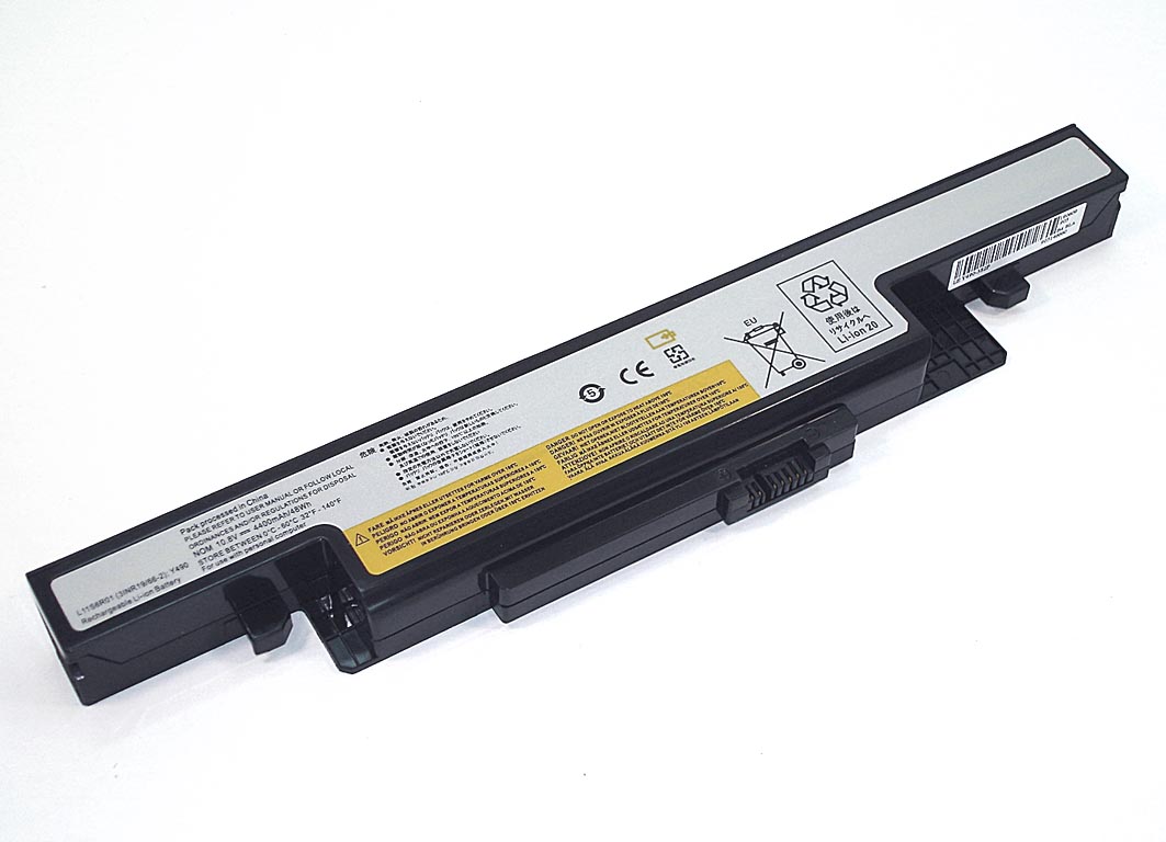 Аккумуляторная батарея для ноутбука Lenovo Y490 (L11S6R01) 10.8V 5200mAh OEM черная
