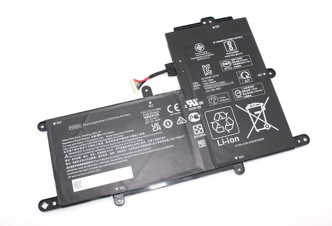 Аккумуляторная батарея для ноутбука HP Chromebook 11A-NA (FO02XL) 7.6V 37.6Wh
