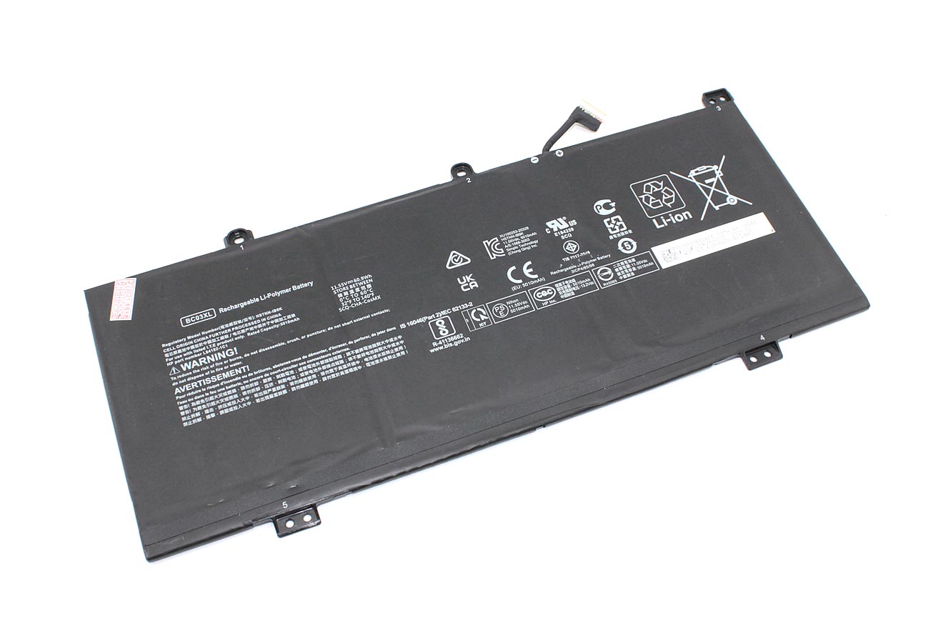 Аккумуляторная батарея для ноутбука HP Chromebook x360 14C-CA (BC03XL) 11.55V 60.9Wh