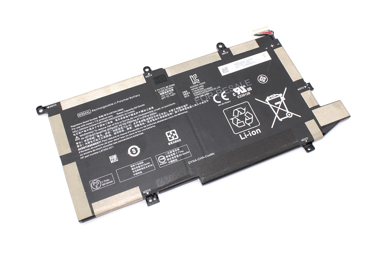 Аккумуляторная батарея для ноутбука HP Spectre X360 14-EA (WS04XL) 7.7V 66.52Wh