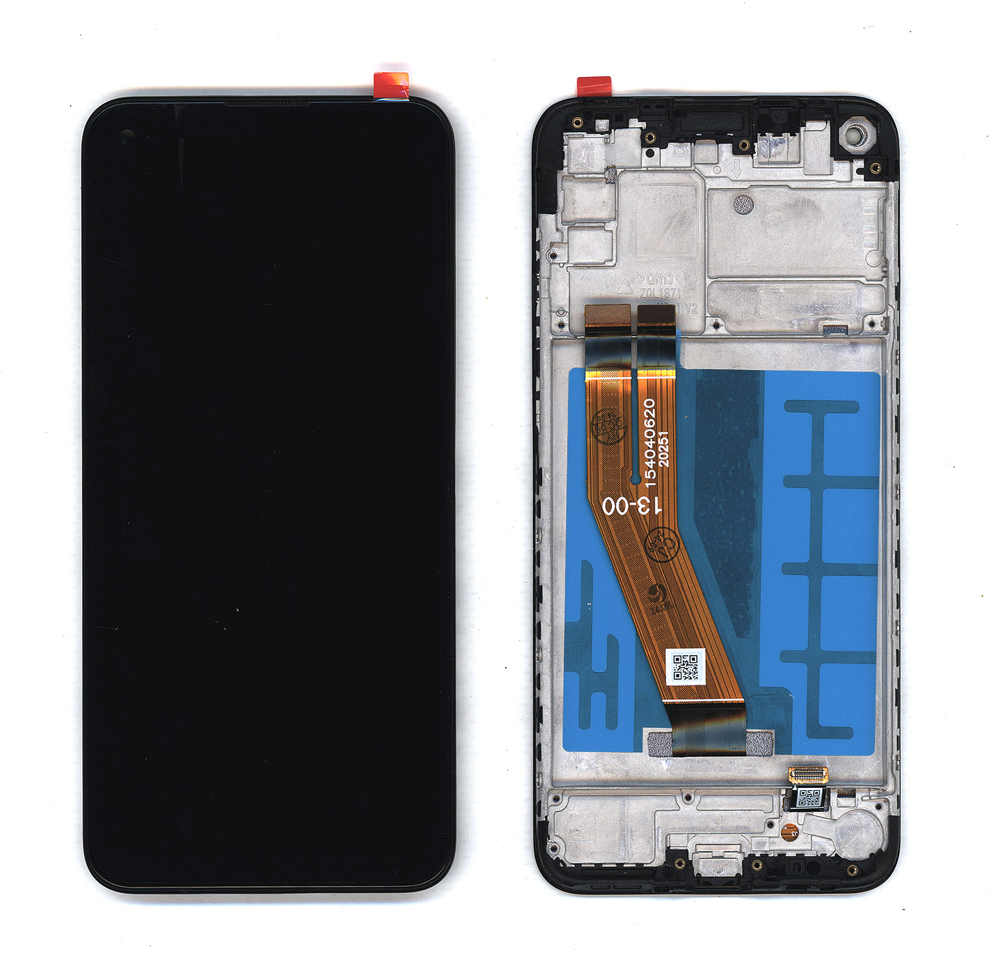 Дисплей (модуль) для Samsung Galaxy A11 SM-A115 в сборе с тачскрином и рамкой (N,G ver.) черный