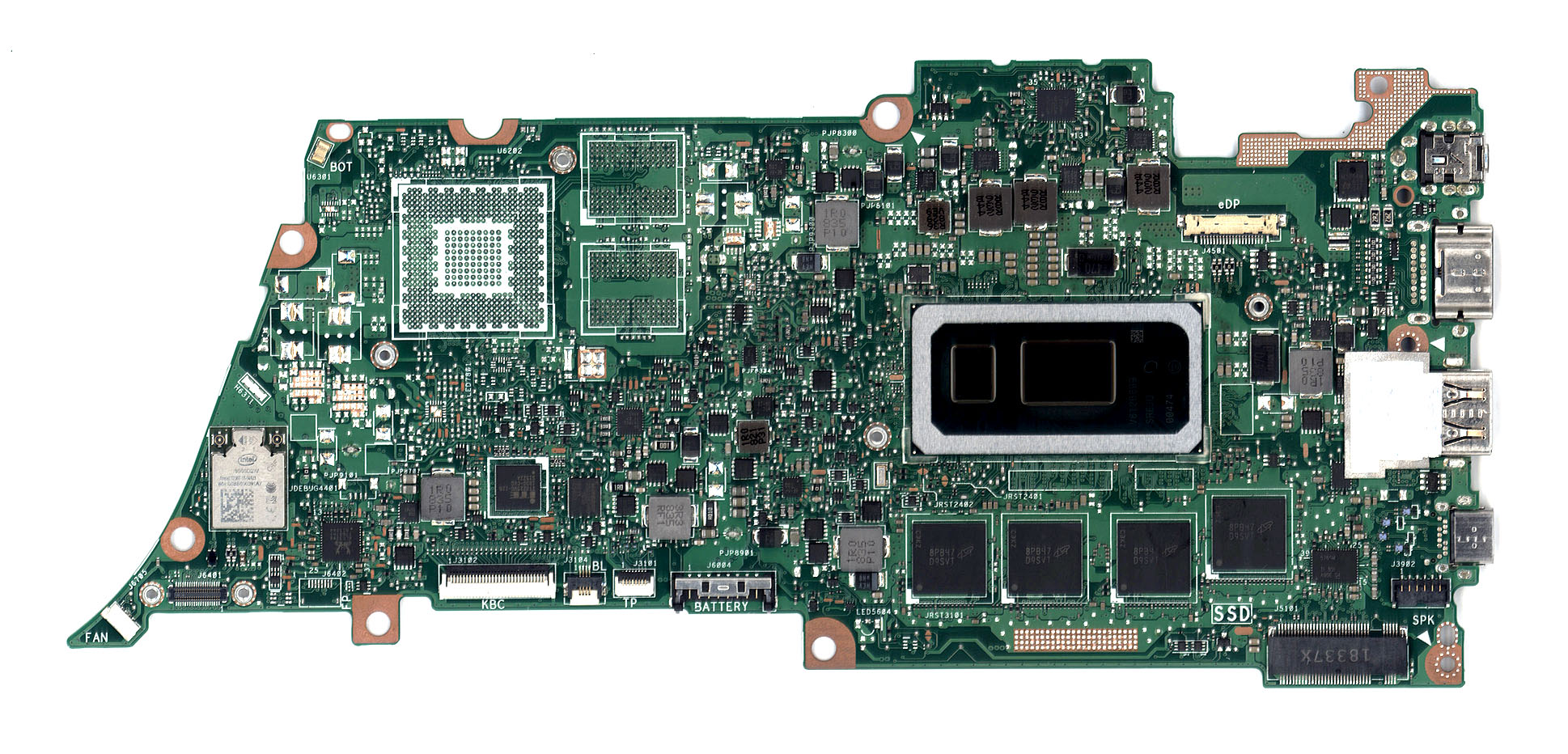 Материнская плата для Asus UX433F 8G/I5-8265U 90NB0JR0-R00010