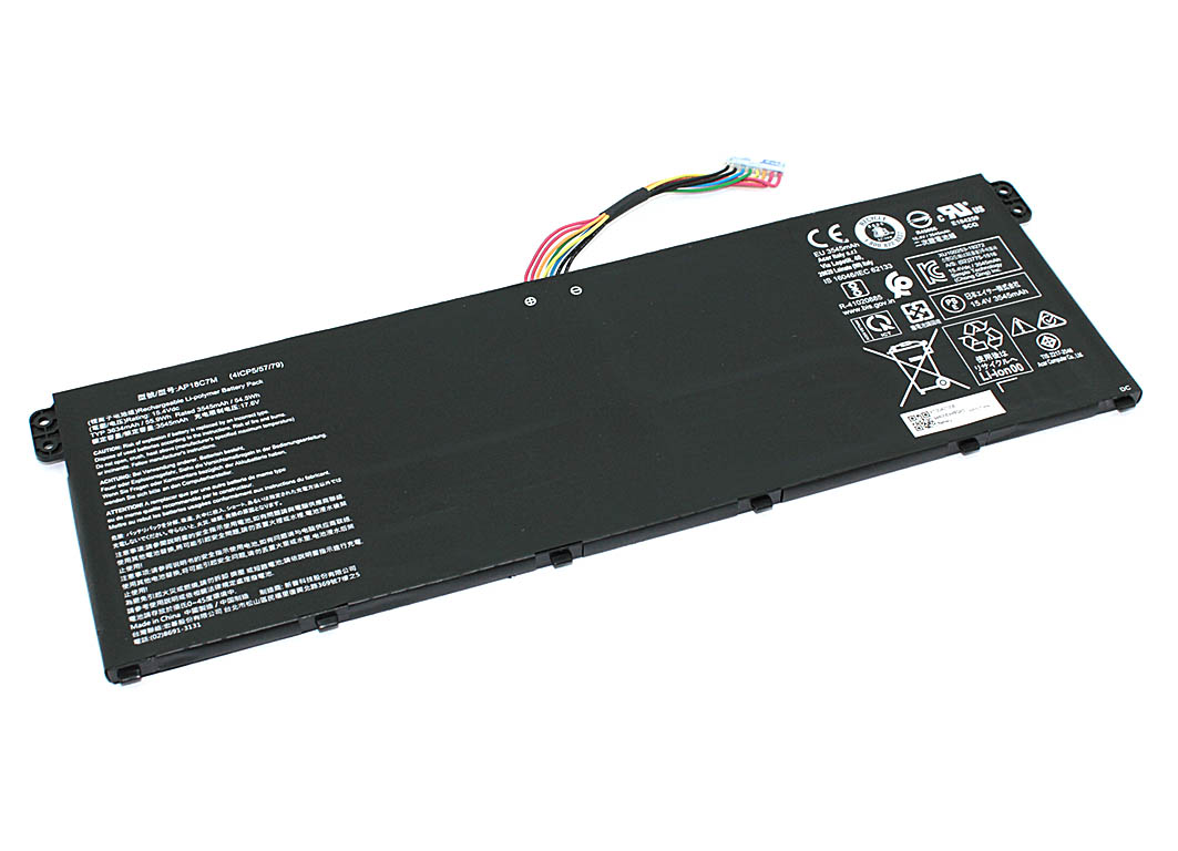 Аккумуляторная батарея для ноутбука Acer Swift 3 SF313-52 (AP18C7M) 15.4V 3834mAh