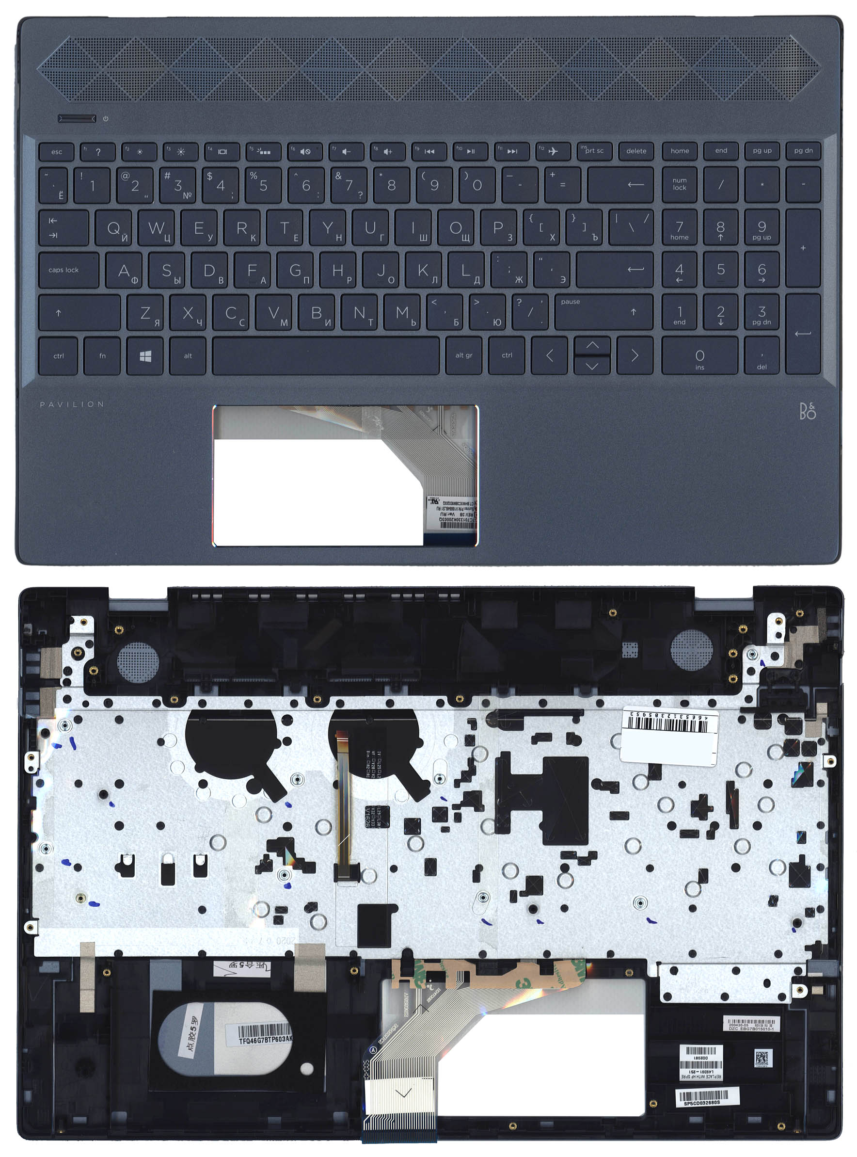 Топкейс для HP 15-CS 15-CW L55708-251, L49391-251