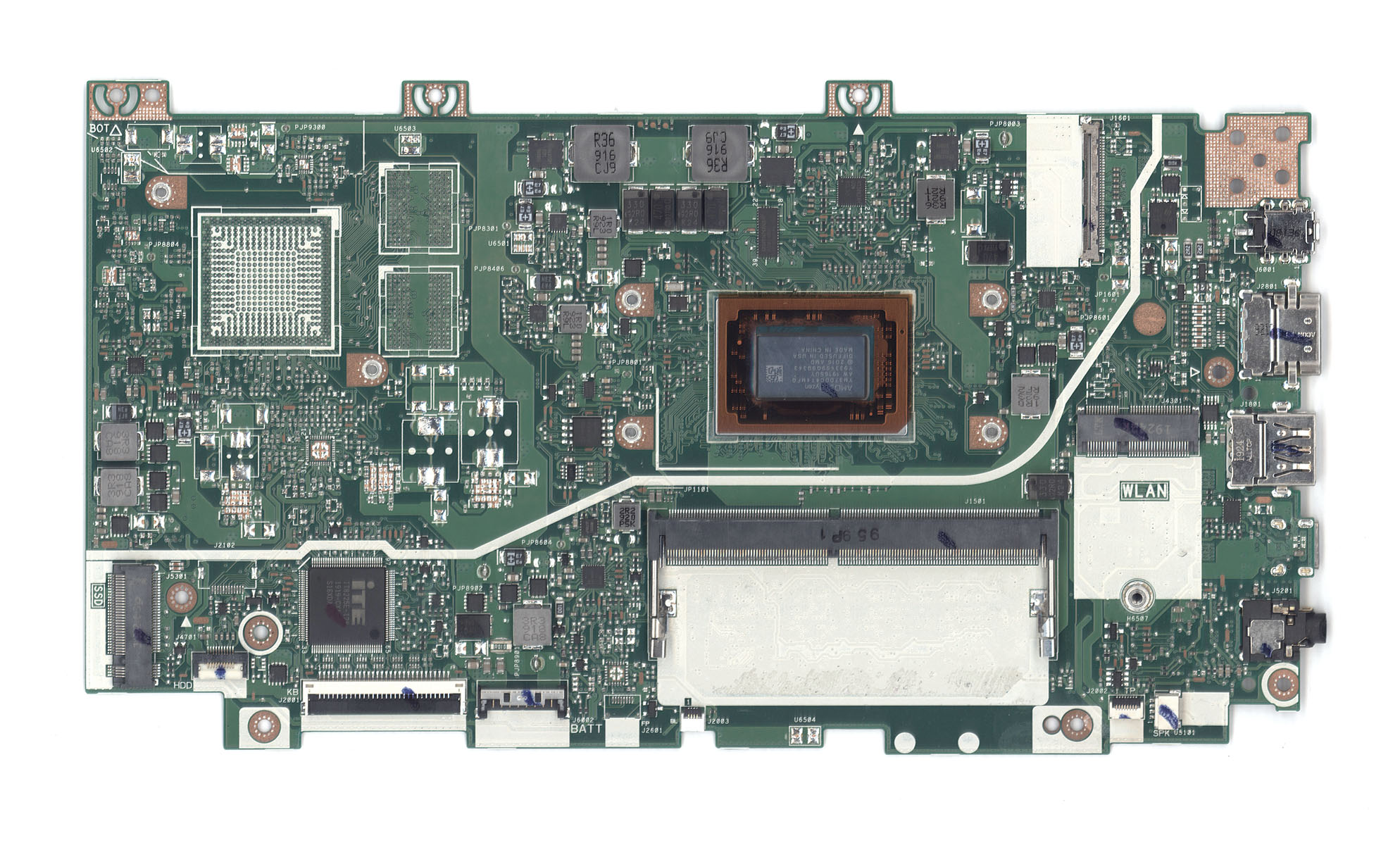 Материнская плата для Asus X412DA 4G/R7-3700U 90NB0M50-R00050