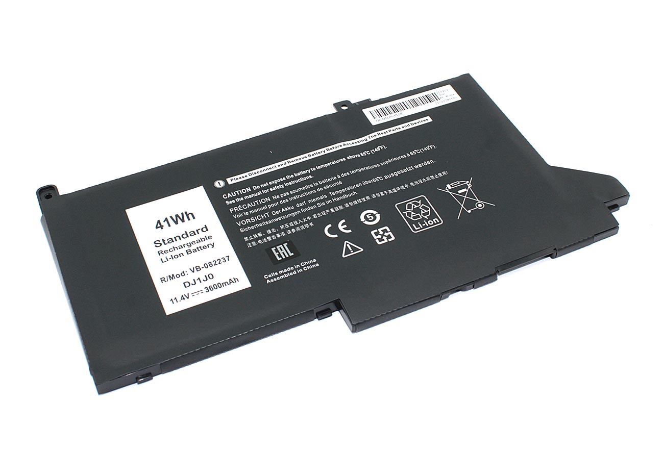 Аккумуляторная батарея для ноутбука Dell Latitude E7280 (DJ1J0) 11.4V 3600mAh OEM