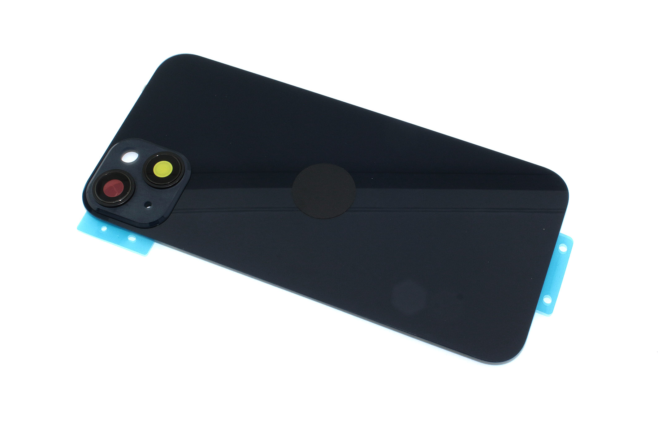 Задняя крышка (стекло) с рамкой для Apple iPhone 14 Plus черная