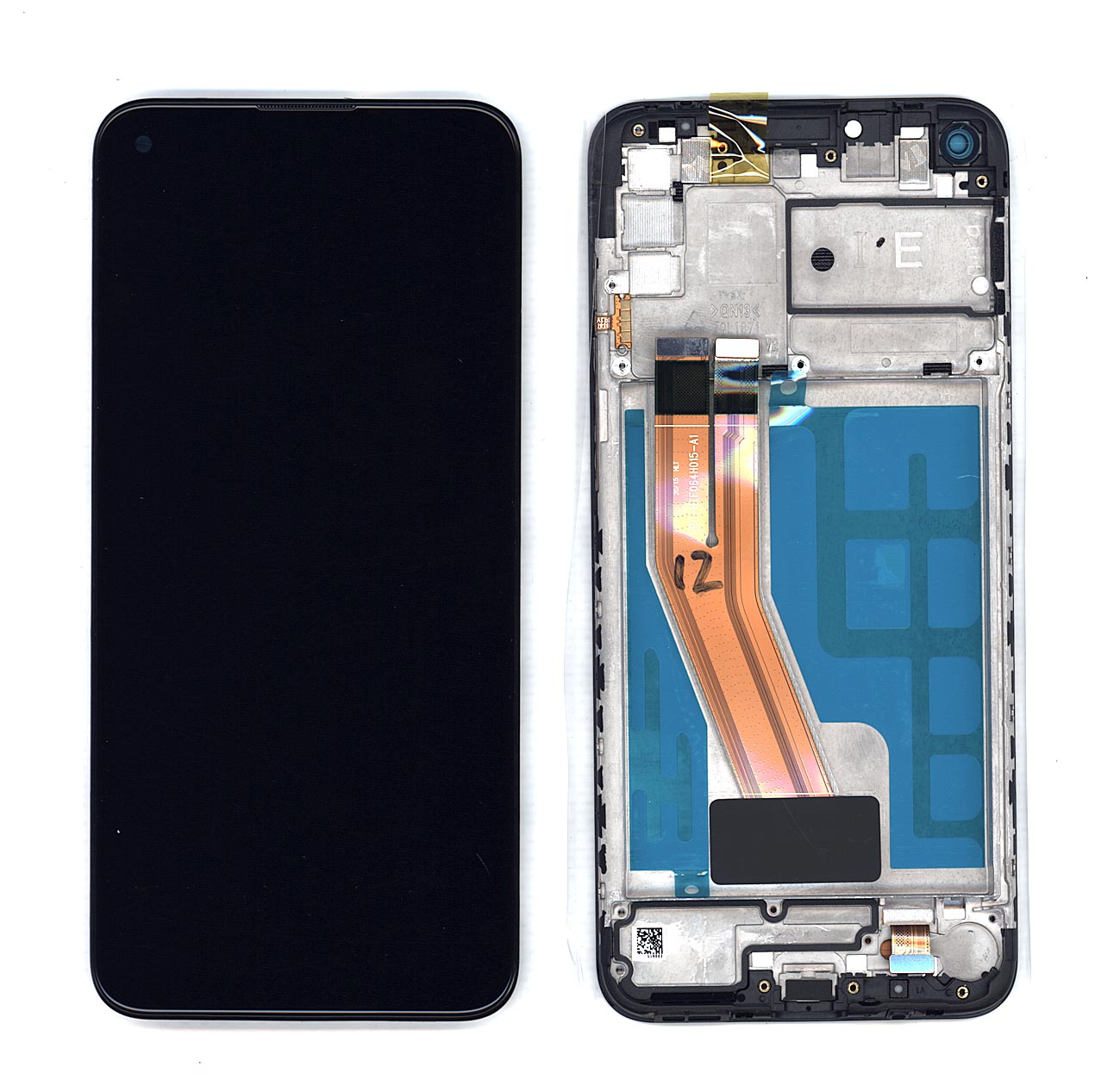 Дисплей (модуль) для Samsung Galaxy M11 SM-M115 в сборе с тачскрином и рамкой черный
