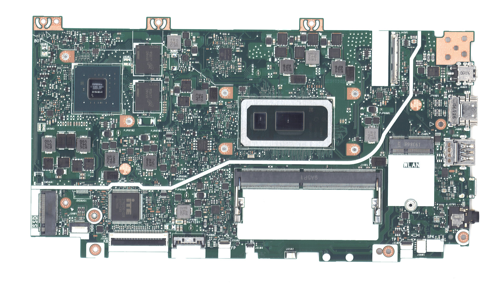 Материнская плата для Asus X412FJ 4G/I5-10210U 90NB0M20-R00060