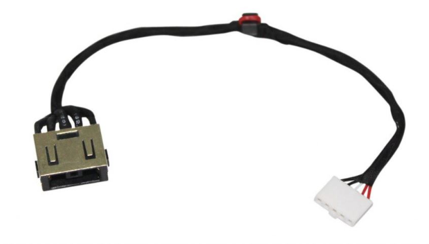 Разъем для ноутбука PJ578 Lenovo IdeaPad G50-70, G50-80, G50-90 с кабелем 23см.