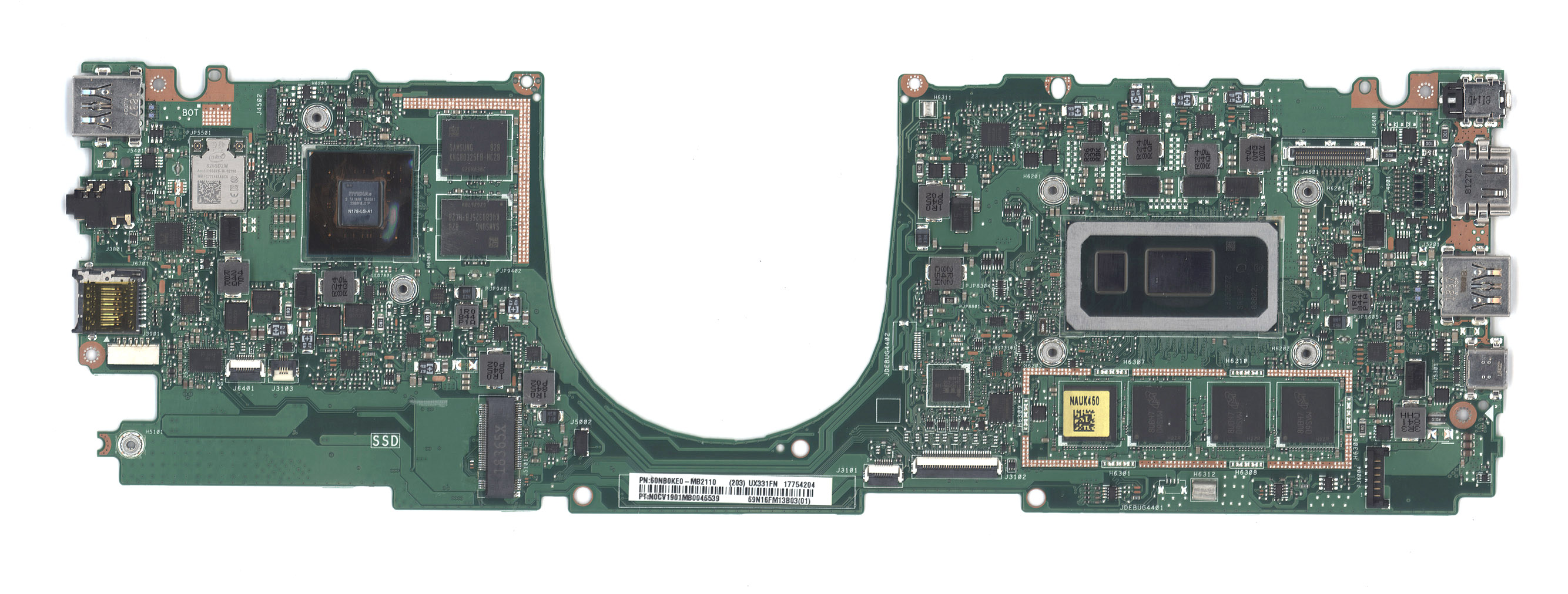 Материнская плата для Asus UX331FN 16G/I7-8565U 90NB0KE0-R00030