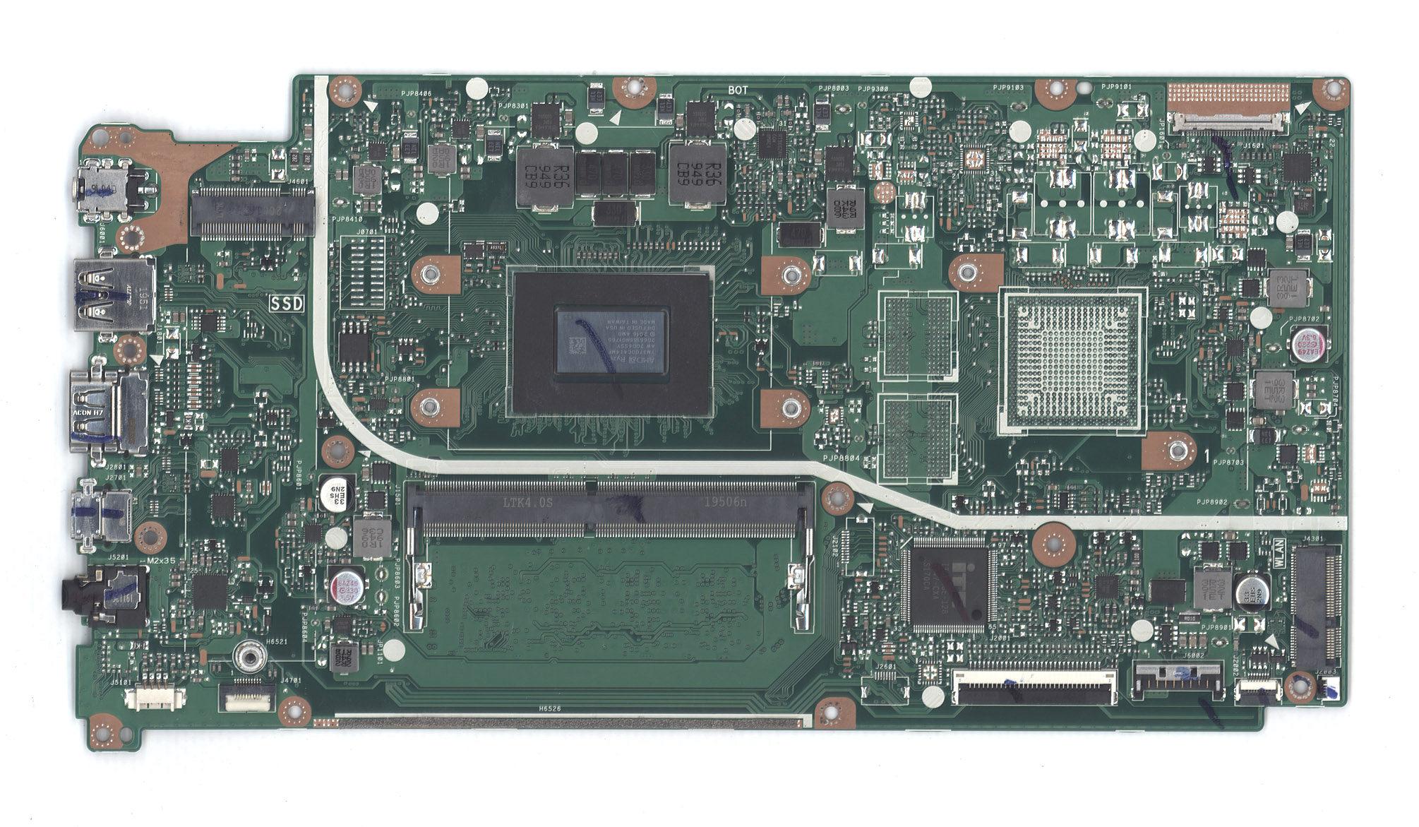 Материнская плата для Asus X512DA 4G/R7-3700U 90NB0LZ0-R00040