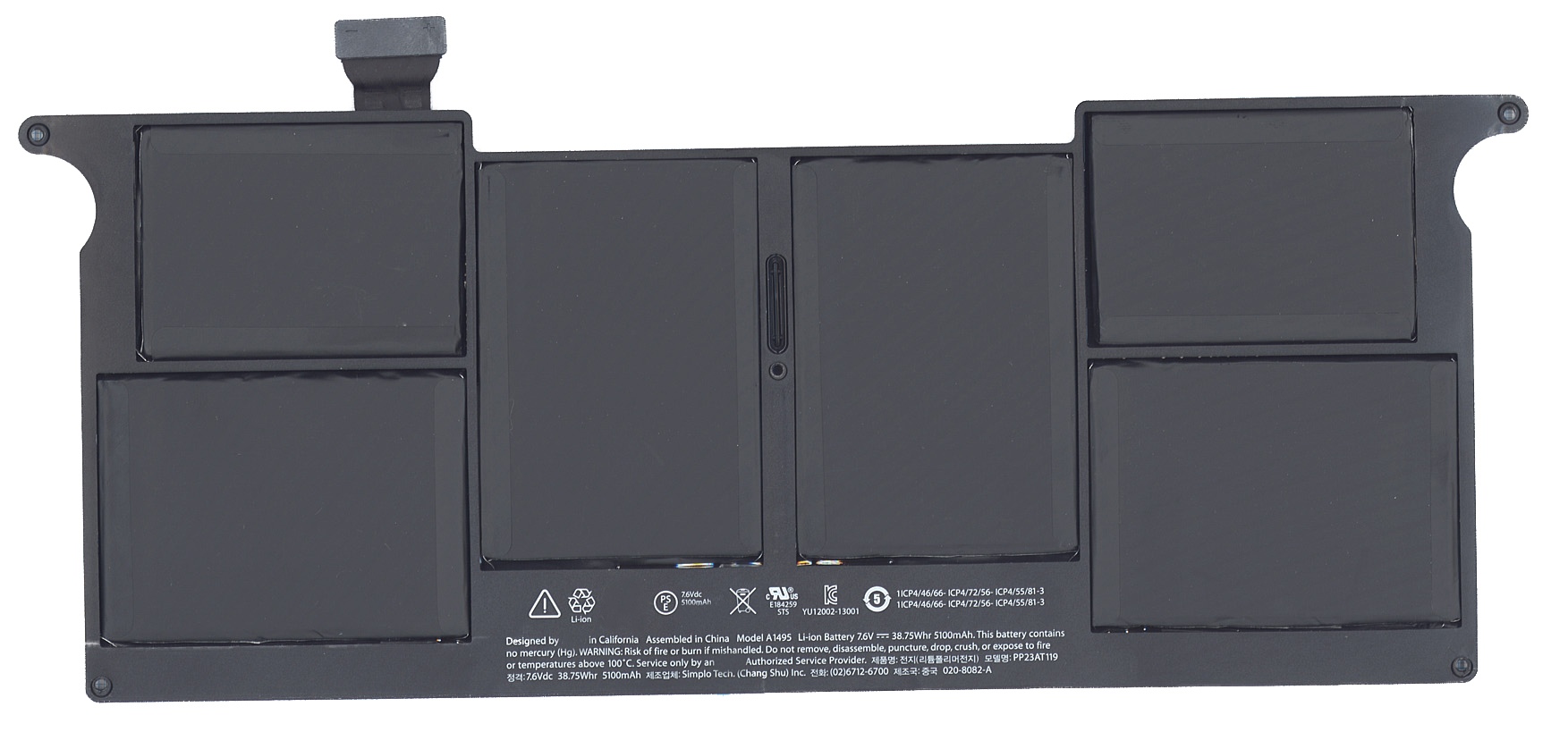 Аккумуляторная батарея для ноутбука Apple MacBook Air 11.6 inch A1465 A1495 38.75Wh
