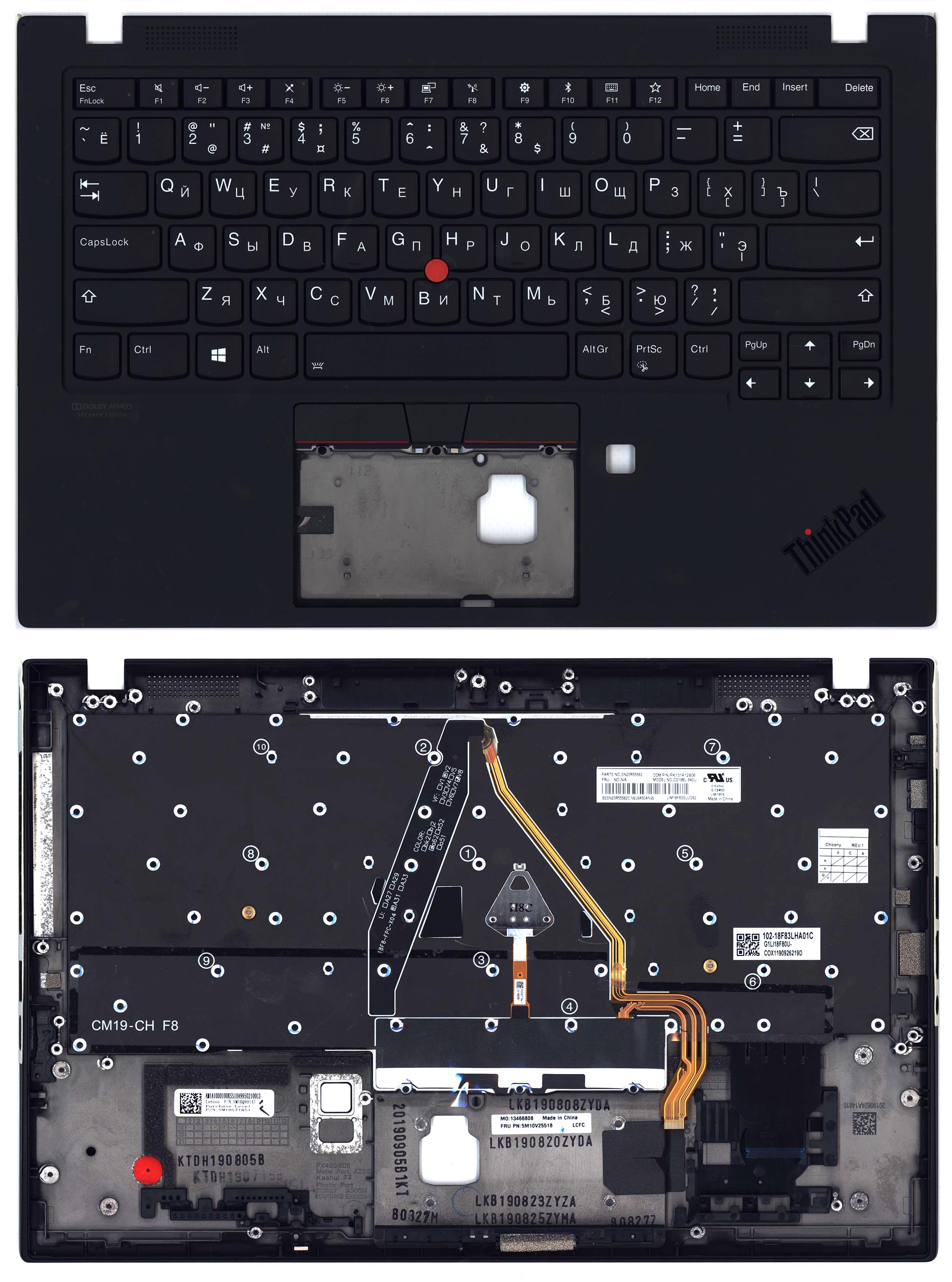 Топкейс для Lenovo ThinkPad X1 Carbon Gen 7 v.1 черный
