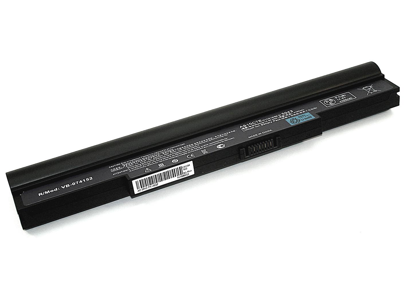 Аккумуляторная батарея для ноутбука Acer Aspire 5951 (AS10C5E) 14.8V 4400mAh черная OEM