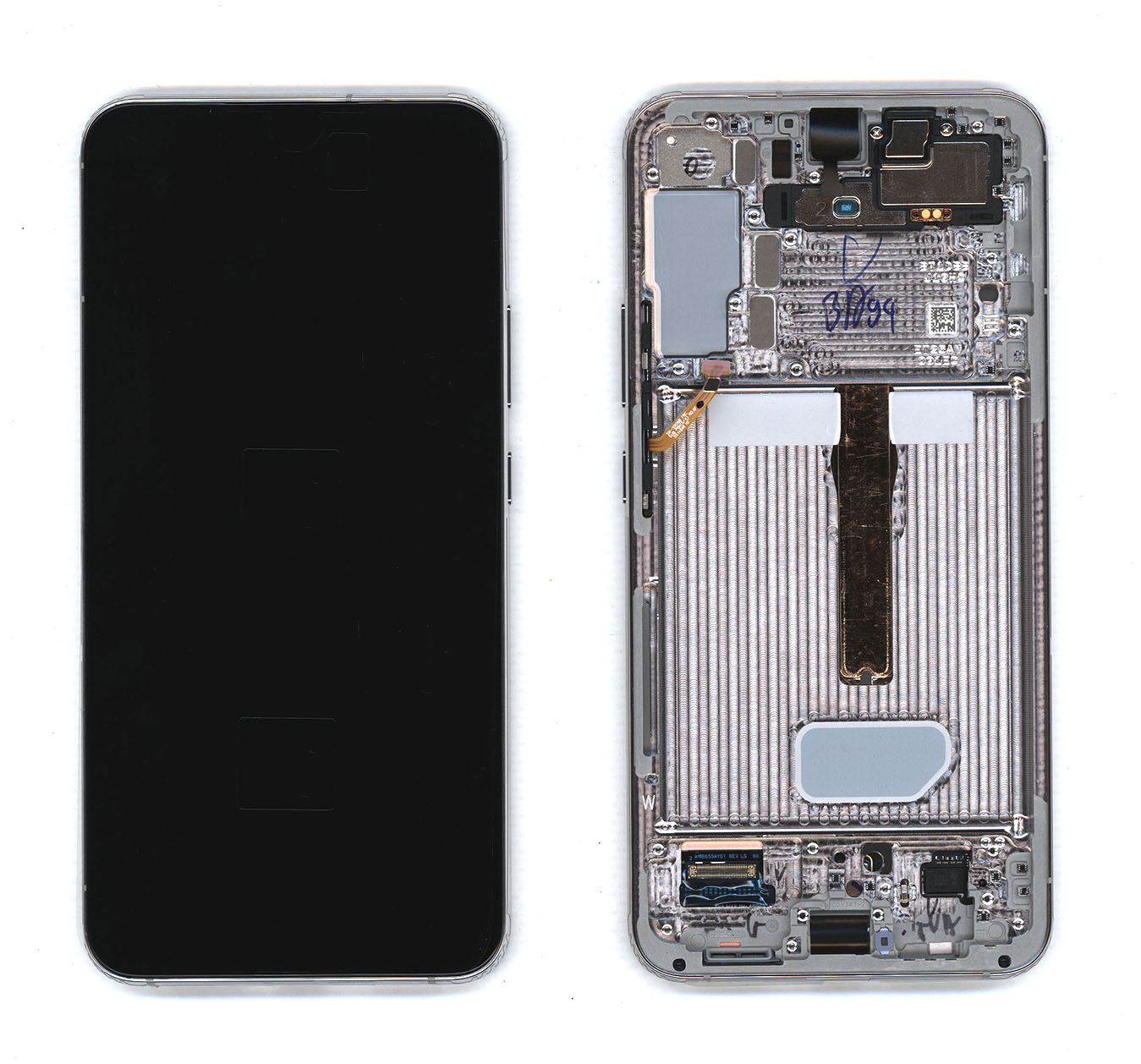 Дисплей для Samsung Galaxy S22 Plus SM-S906B в сборе с тачскрином голубой