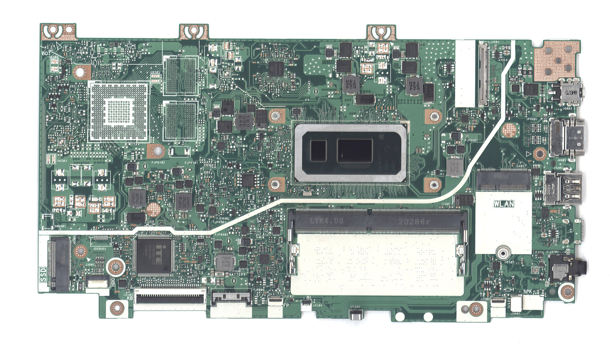Материнская плата для Asus X412FA 4G/I3-10110U 90NB0L90-R000A1