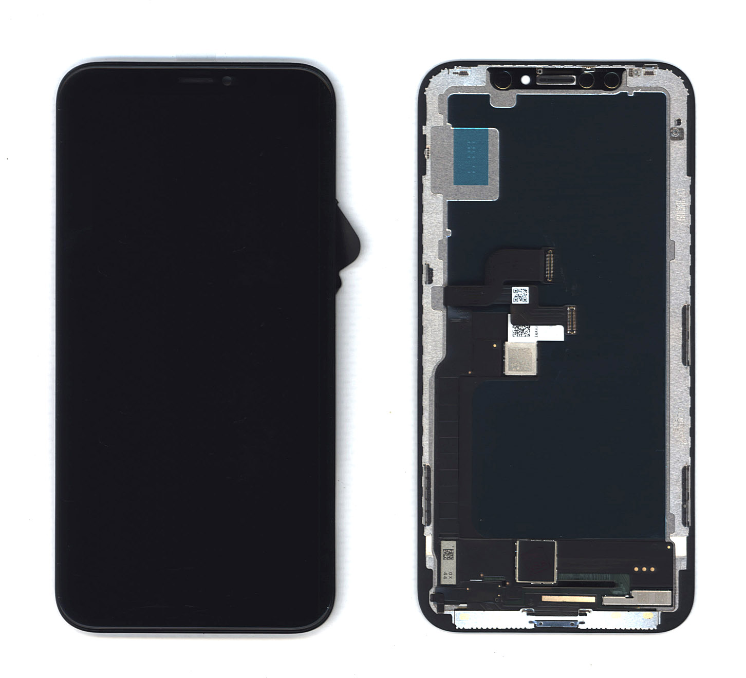 Дисплей Amperin для Apple iPhone X в сборе с тачскрином (Fog) черный