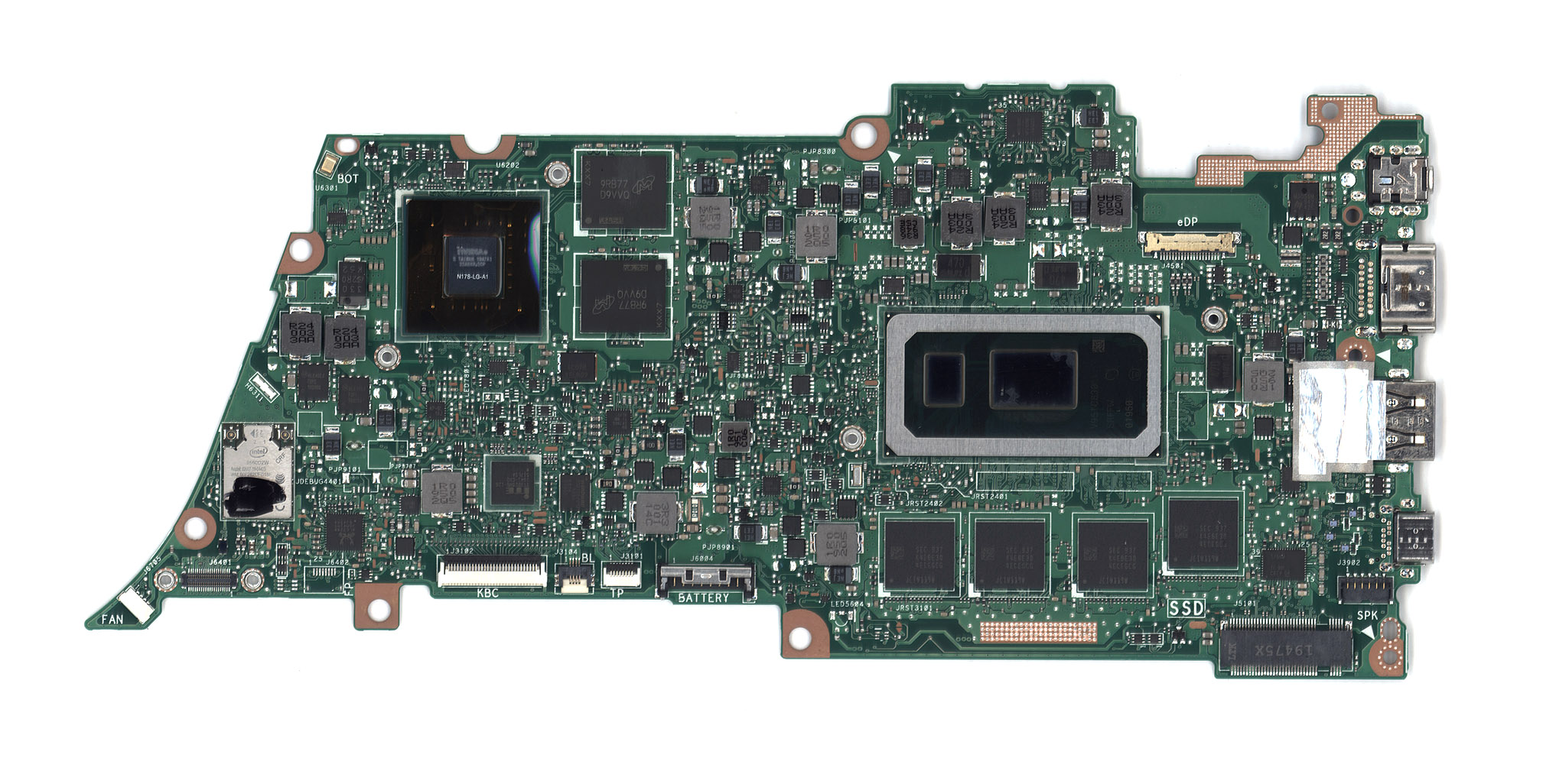 Материнская плата для Asus UX433FN 8G/I7-8565U 90NB0JQ0-R00071