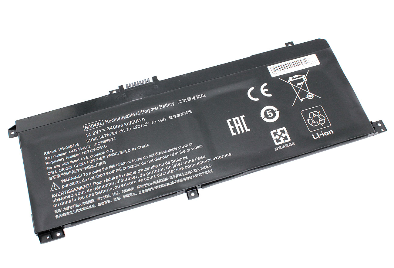 Аккумуляторная батарея для ноутбука HP Envy X360 15-DR (SA04XL) 14.8V 3400mAH OEM