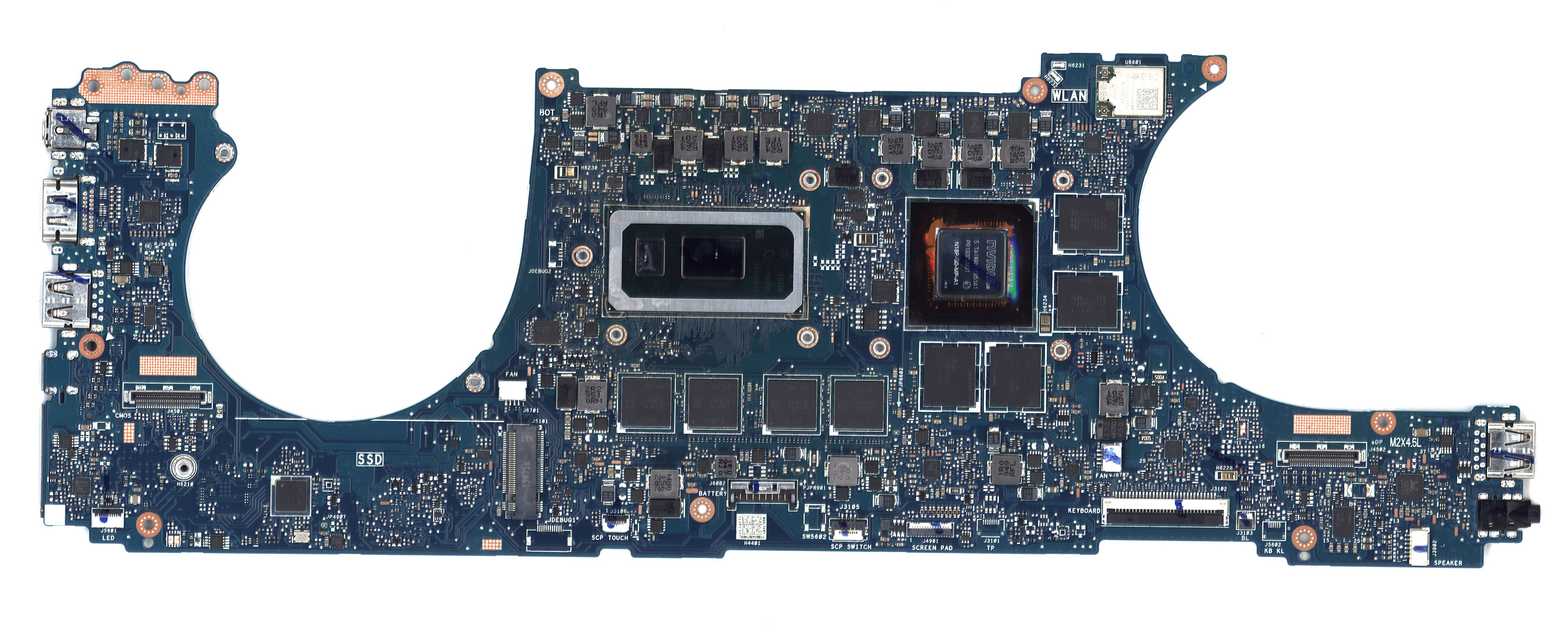 Материнская плата для Asus UX534FT 16G/I7-10510U 90NB0NK0-R06000