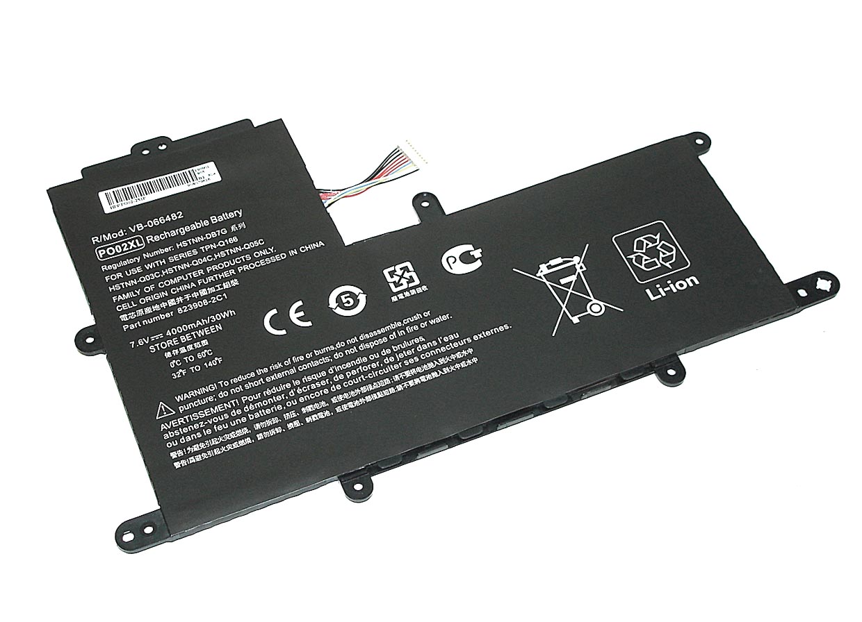 Аккумуляторная батарея для ноутбука HP Stream 11-R (PO02XL) 7.6V 4000mAh OEM