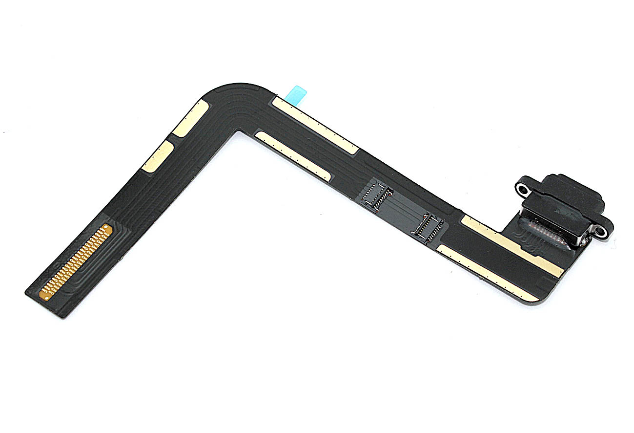 Шлейф c разъемом зарядки для Apple iPad 7 2019, iPad 8 2020 черный