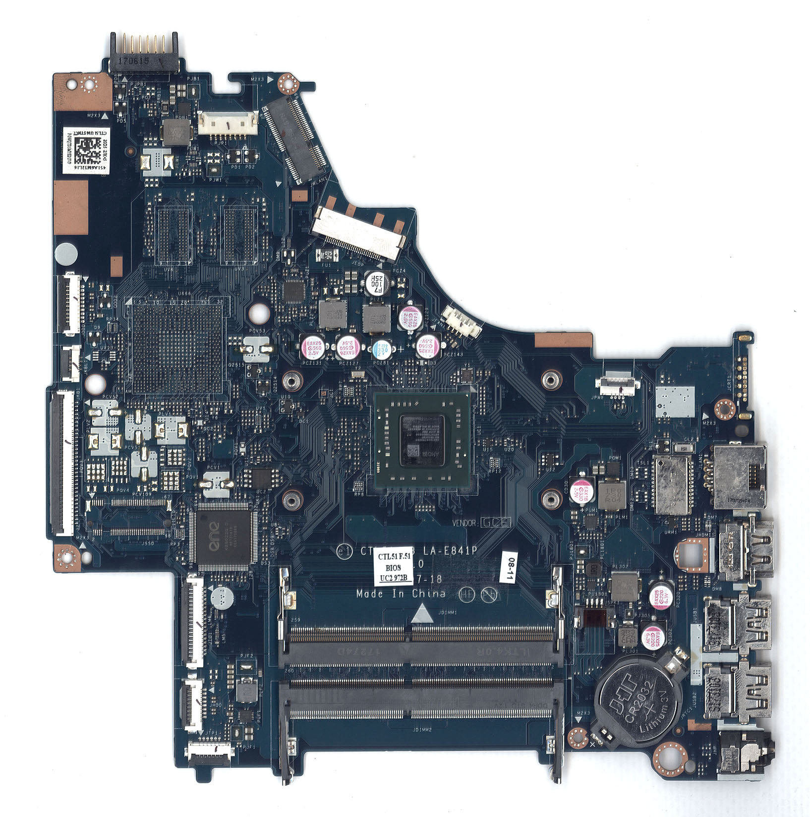 Материнская плата LA-E841P HP 15-BW A4-9120 UMA L04215-601, L02828-601