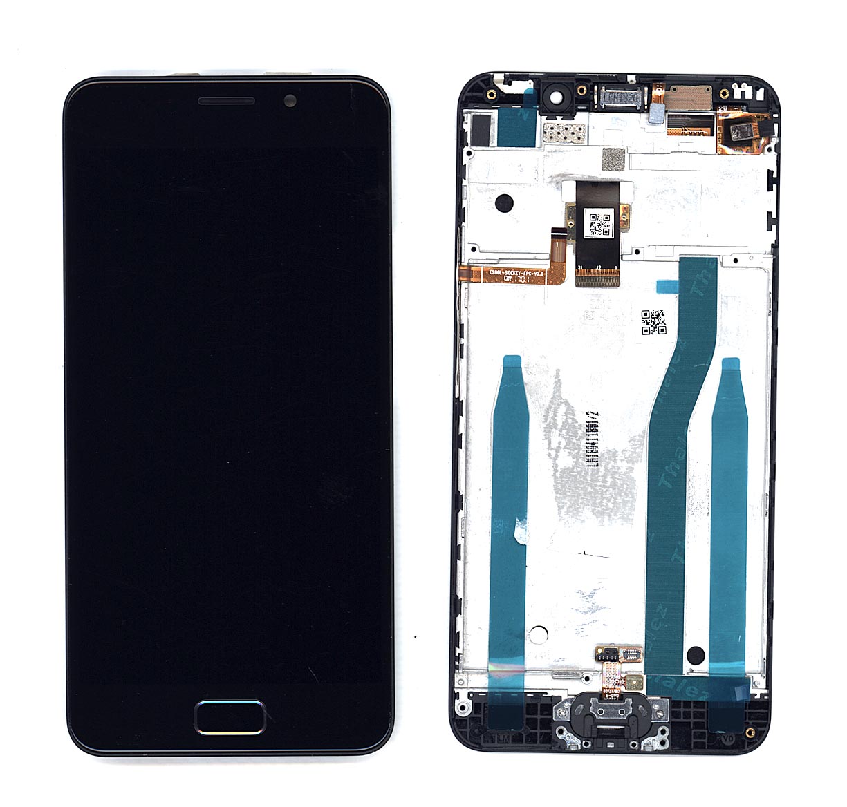 Дисплей для Asus ZenFone 3s Max ZC521TL черный с рамкой