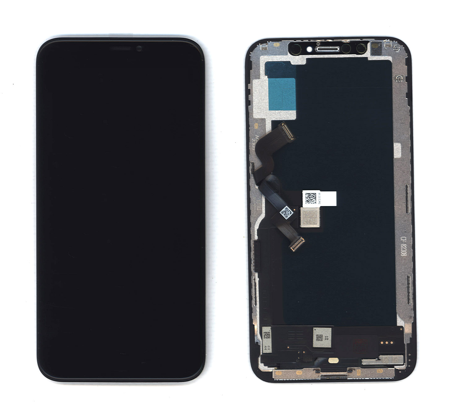 Дисплей Amperin для Apple iPhone XS в сборе с тачскрином (Fog) черный