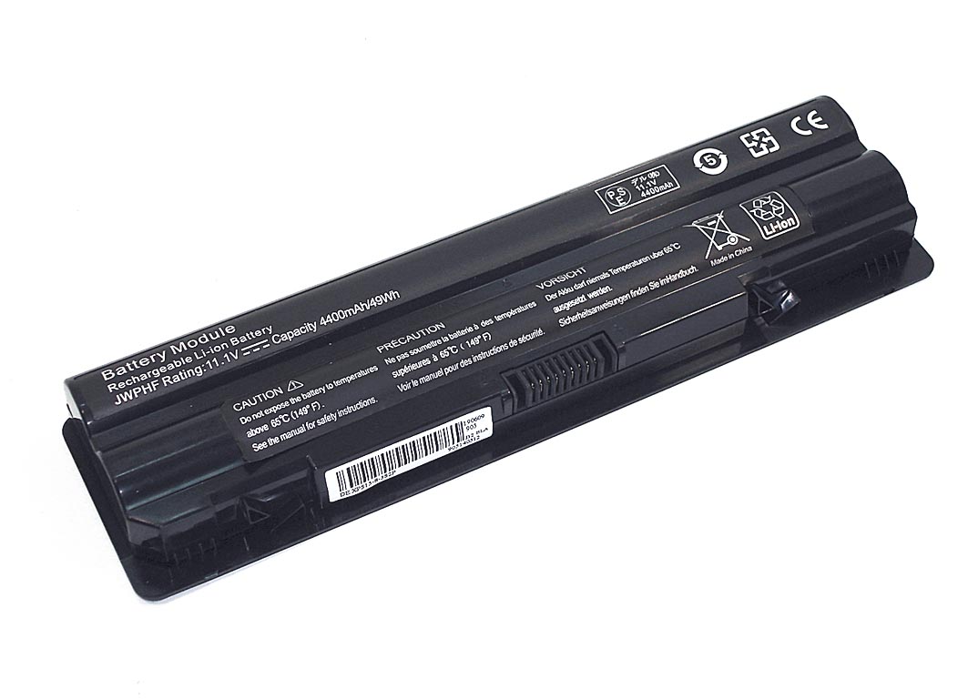 Аккумуляторная батарея для ноутбука Dell XPS15 11.1V 5200mAh черная OEM