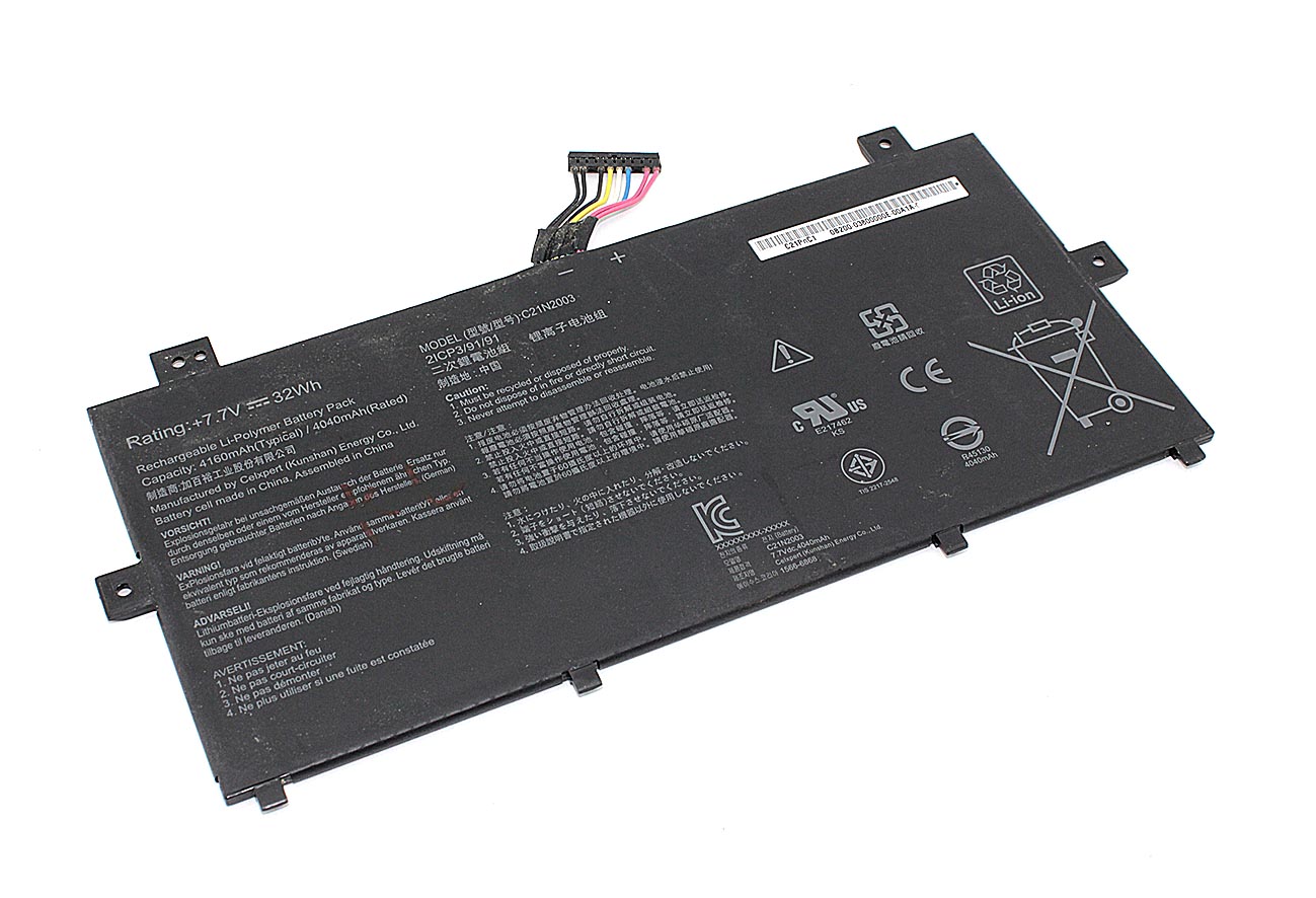 Аккумуляторная батарея для ноутбукa Asus C235VA (C21N2003) 7.7V 32Wh