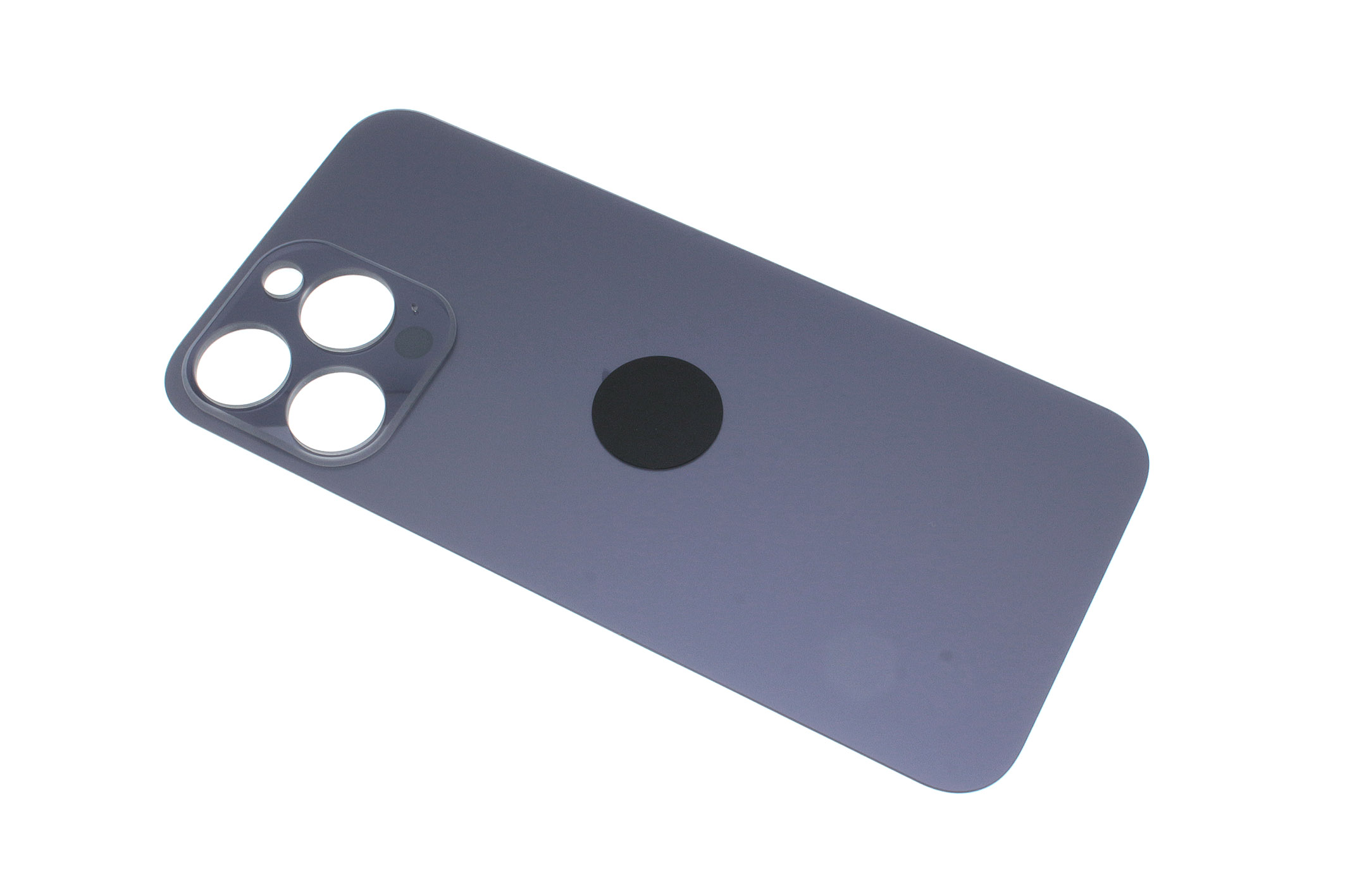 Задняя крышка (стекло) для iPhone 14 Pro Max (A2895) со стеклом камеры (широкий вырез) фиолетовый