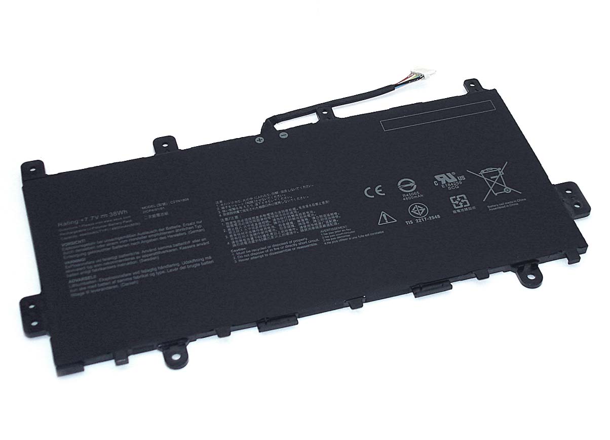 Аккумуляторная батарея для ноутбукa Asus Chromebook C523NA (C21N1808) 7.7V 4800mAh