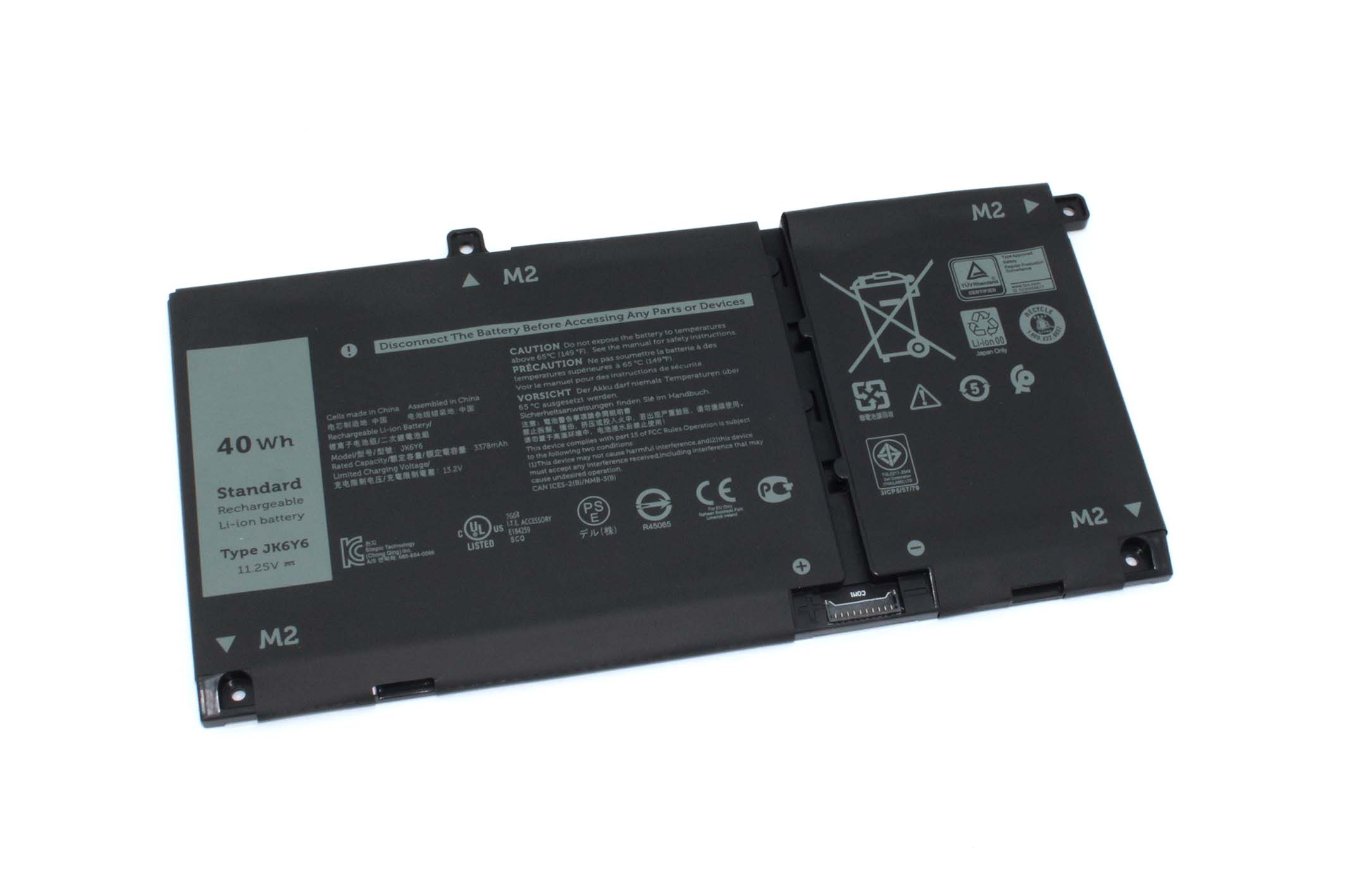 Аккумуляторная батарея для ноутбука Dell Latitude 3510 (JK6Y6) 11.25V 3378mAh