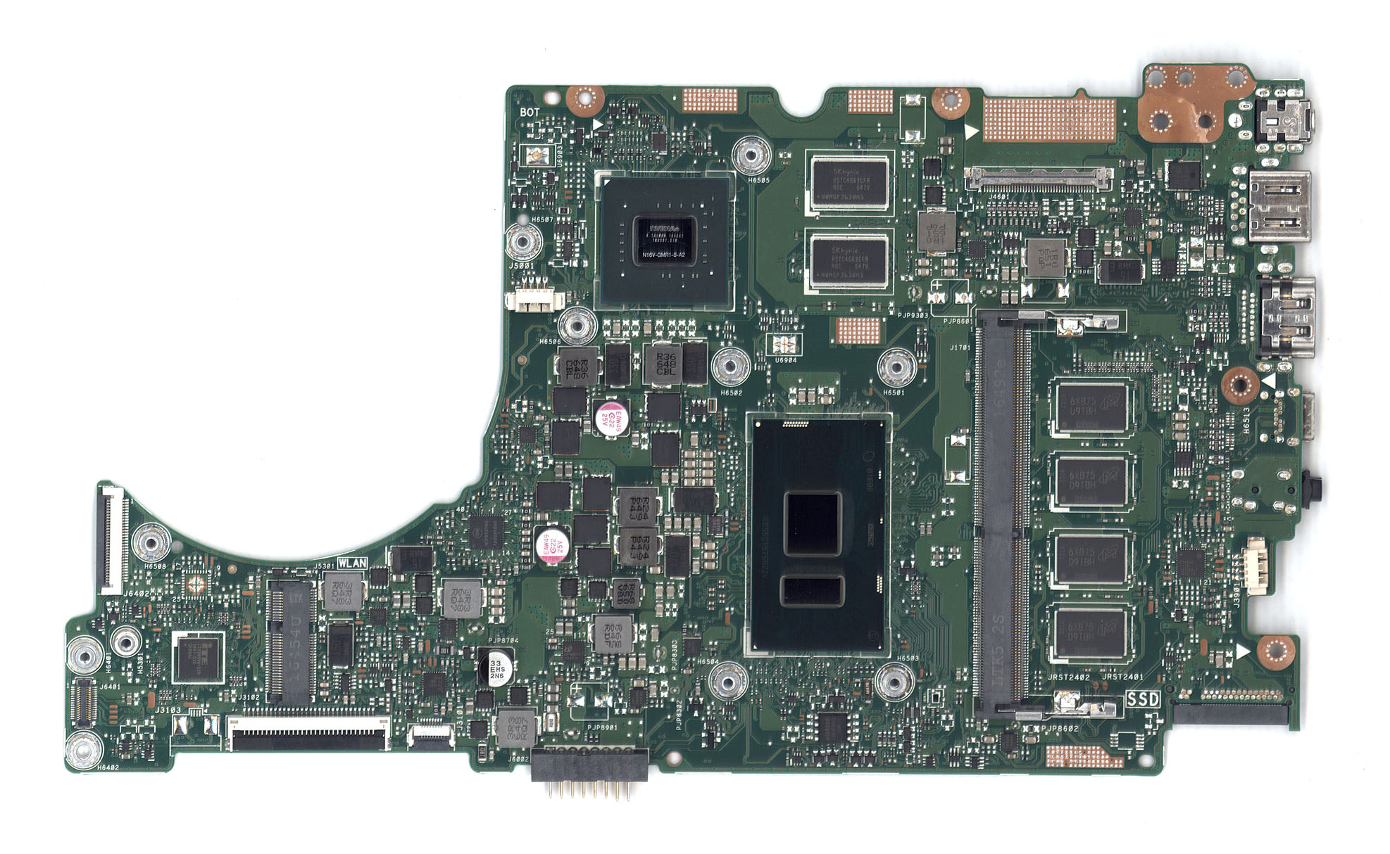 Материнская плата для Asus X410UV 8G/I7-7500U 90NB0F80-R00020