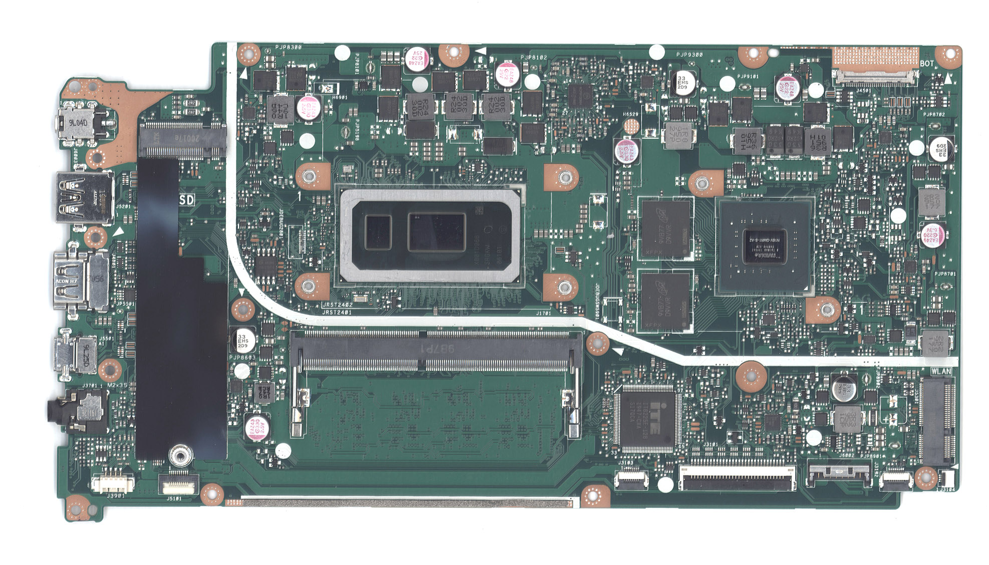 Материнская плата для Asus X512F 4G/I7-10510U 90NB0KS0-R00060